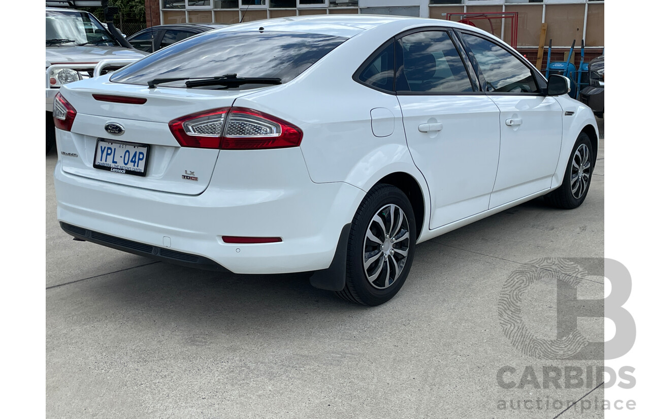 2/2014 Ford Mondeo LX TDCi MC 5d Hatchback White 2.0L