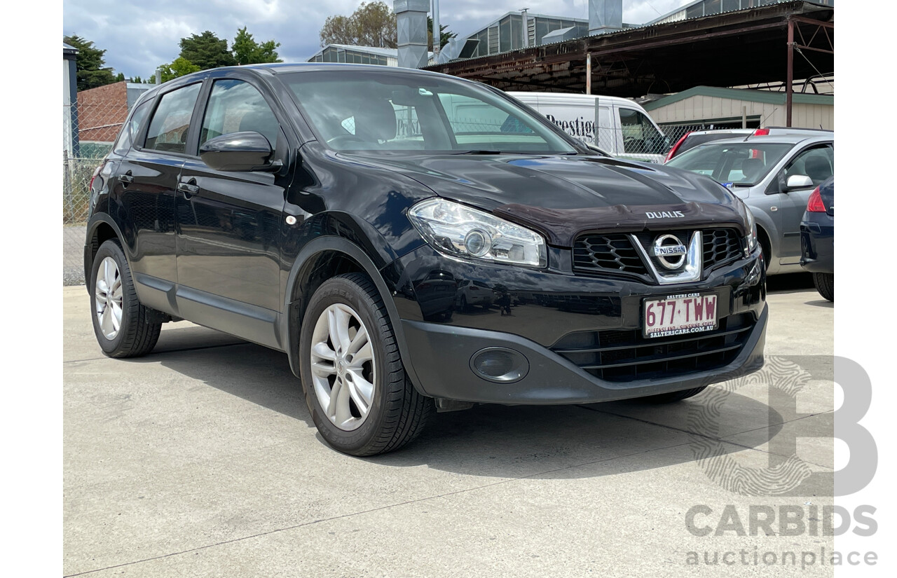 5/2014 Nissan Dualis ST (4x2) J10 MY13 4d Wagon Black 2.0L