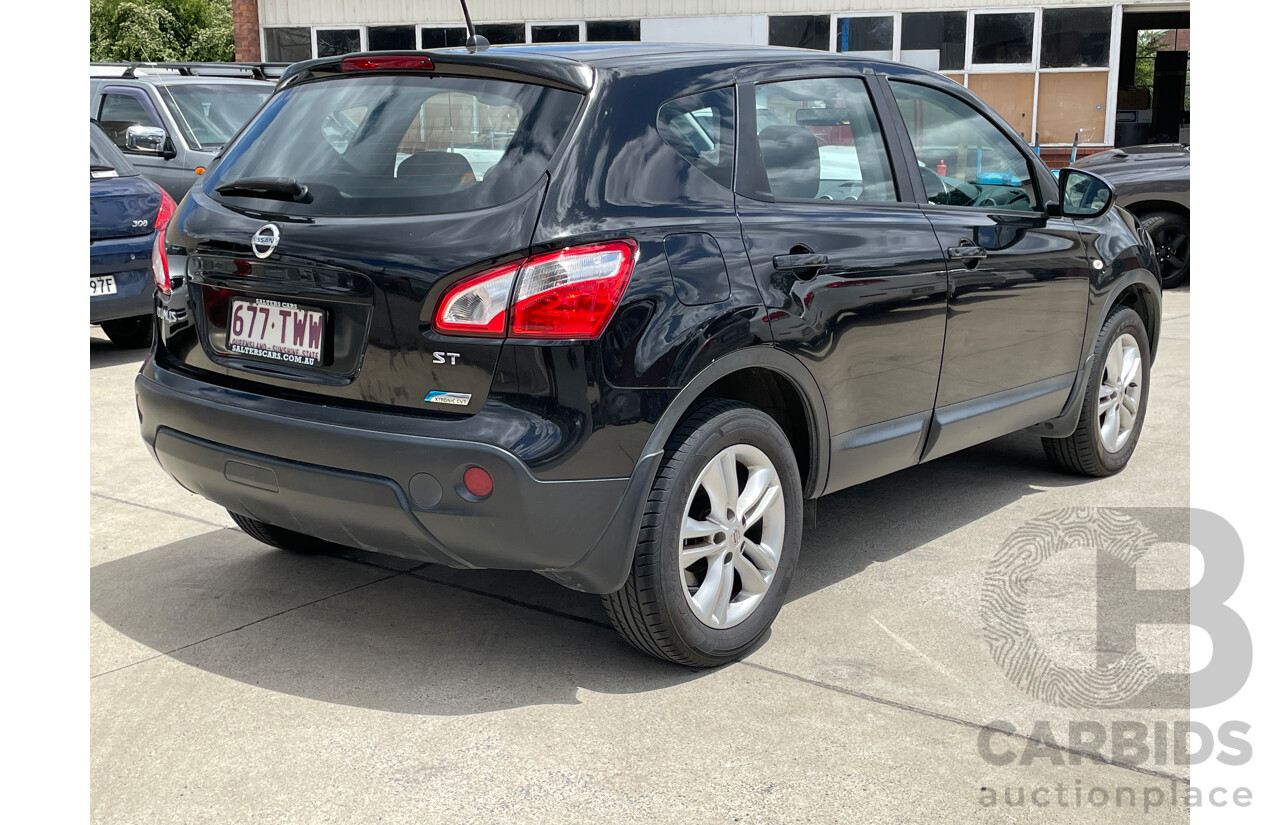 5/2014 Nissan Dualis ST (4x2) J10 MY13 4d Wagon Black 2.0L