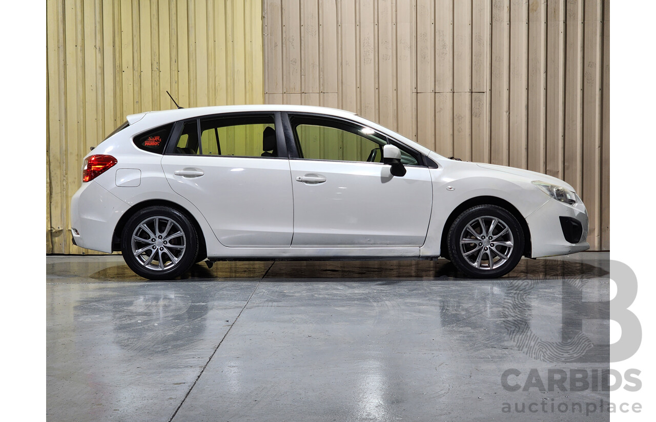 11/2014 Subaru Impreza 2.0i (AWD) MY14 4d Sedan White 2.0L