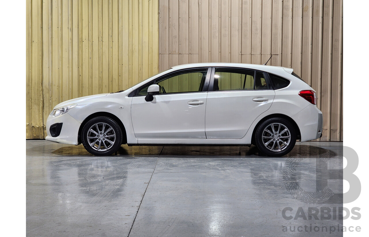 11/2014 Subaru Impreza 2.0i (AWD) MY14 4d Sedan White 2.0L