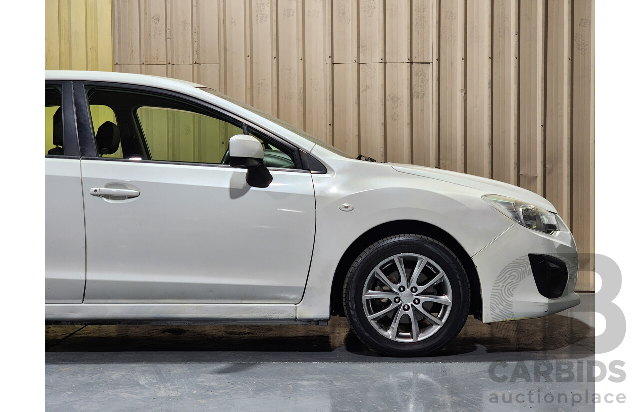 11/2014 Subaru Impreza 2.0i (AWD) MY14 4d Sedan White 2.0L