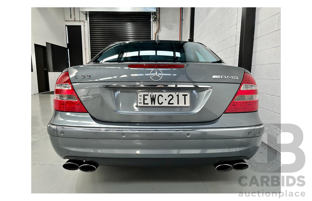 7/2005 Mercedes-Benz E55 AMG W211 4d Sedan Tenorite Grey 5.4L Supercharged V8