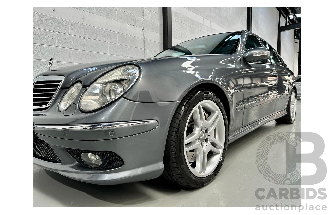 7/2005 Mercedes-Benz E55 AMG W211 4d Sedan Tenorite Grey 5.4L Supercharged V8