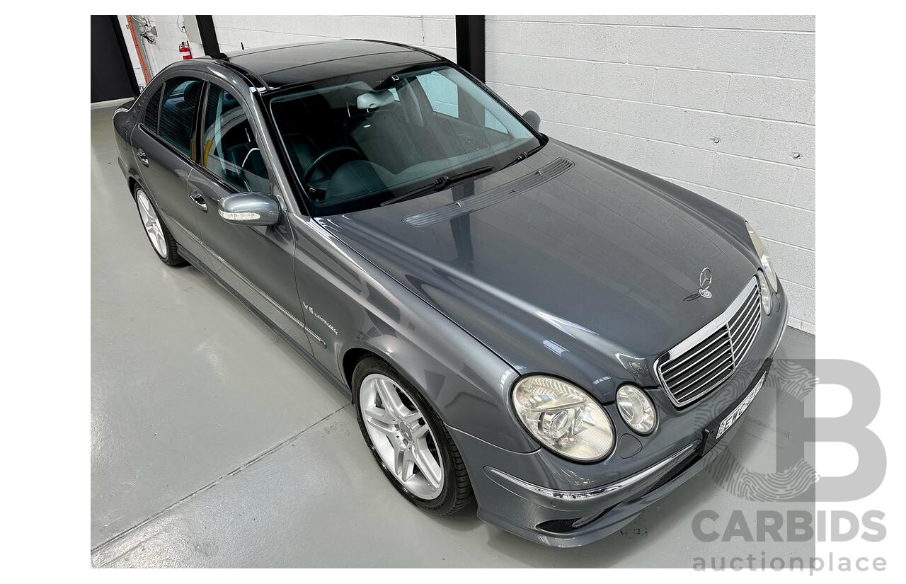 7/2005 Mercedes-Benz E55 AMG W211 4d Sedan Tenorite Grey 5.4L Supercharged V8