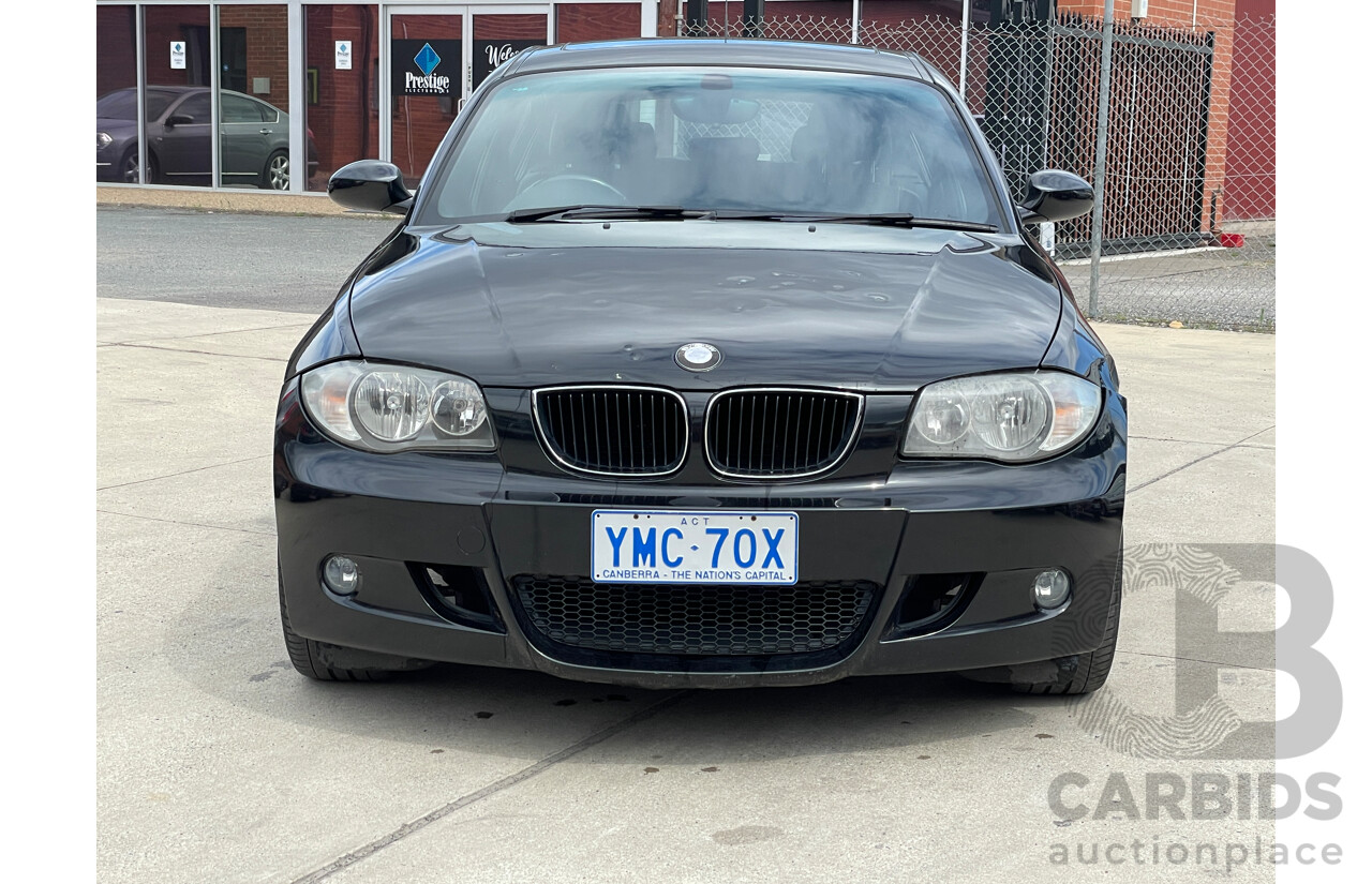 7/2008 Bmw 1 18i E87 MY07 UPGRADE 5d Hatchback Black 2.0L