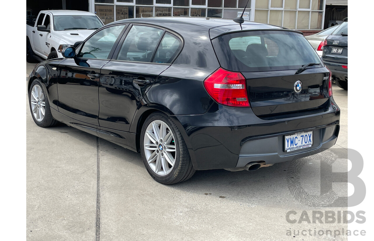 7/2008 Bmw 1 18i E87 MY07 UPGRADE 5d Hatchback Black 2.0L