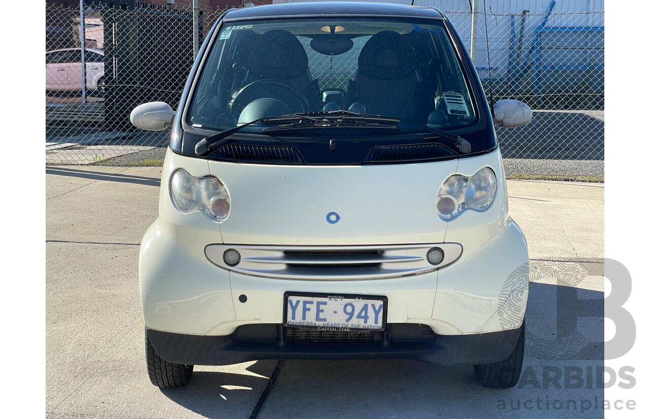 9/2006 Smart Fortwo Coupe  2d Coupe White 0.7L