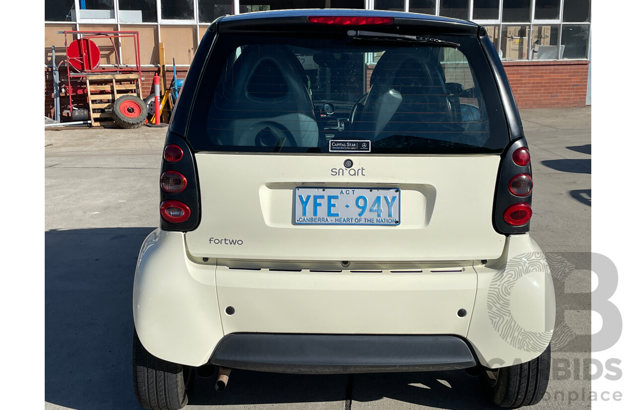 9/2006 Smart Fortwo Coupe  2d Coupe White 0.7L