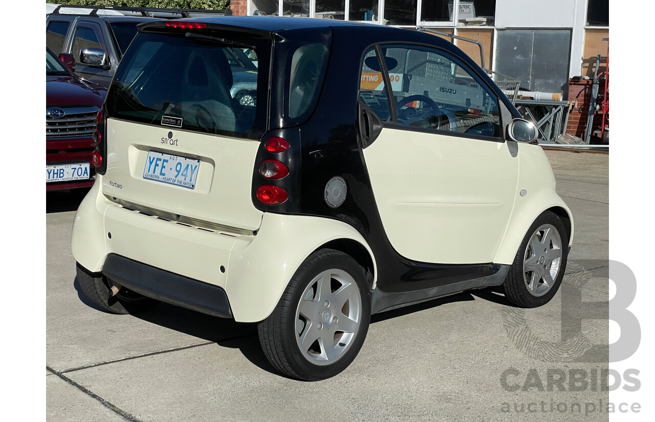 9/2006 Smart Fortwo Coupe  2d Coupe White 0.7L