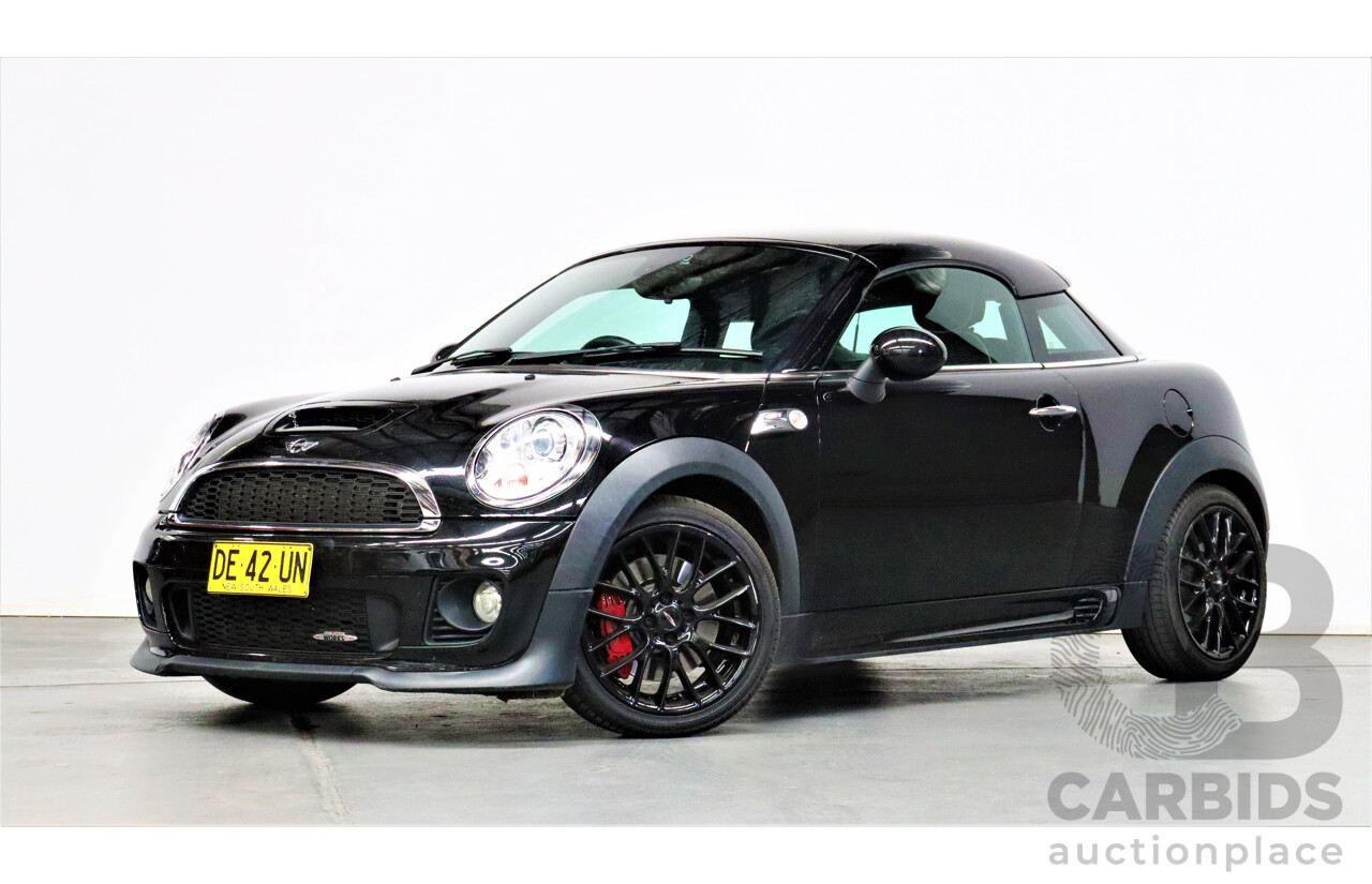 1/2012 Mini Cooper JCW R56 2d Coupe Black 1.6L Turbo