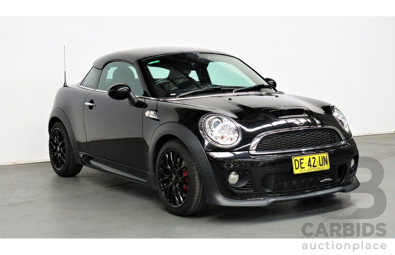 1/2012 Mini Cooper JCW R56 2d Coupe Black 1.6L Turbo