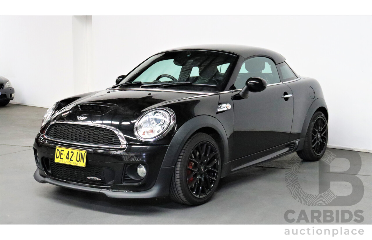 1/2012 Mini Cooper JCW R56 2d Coupe Black 1.6L Turbo