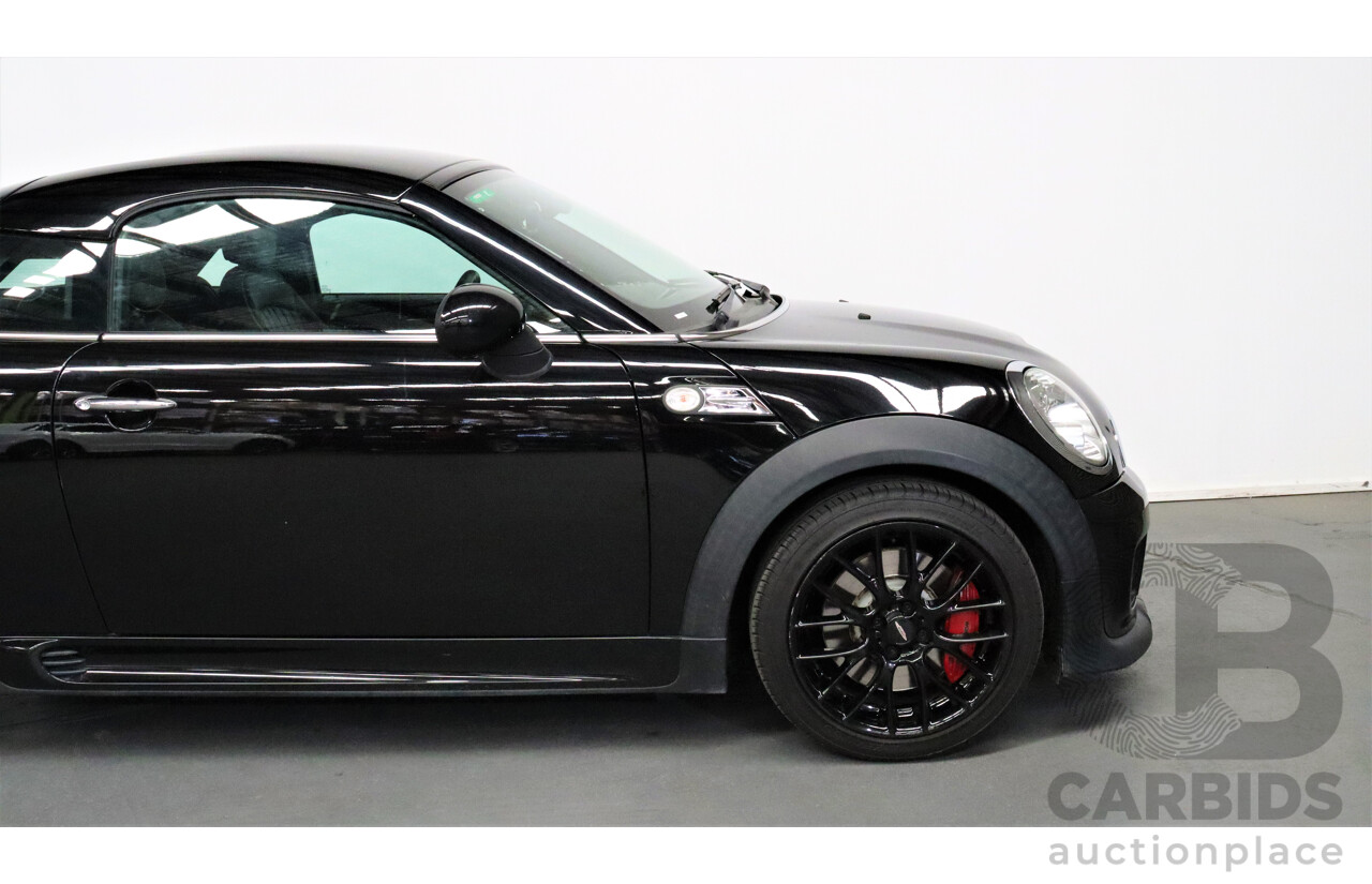 1/2012 Mini Cooper JCW R56 2d Coupe Black 1.6L Turbo