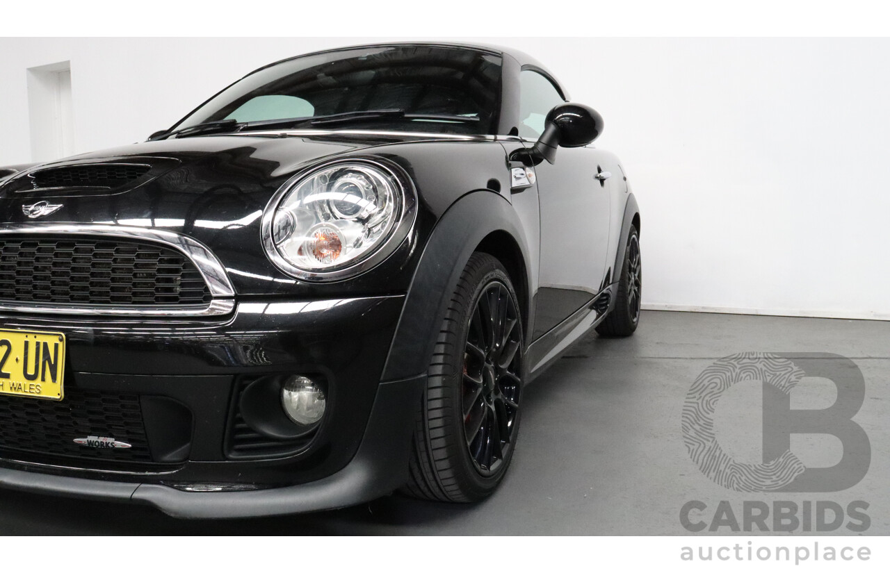 1/2012 Mini Cooper JCW R56 2d Coupe Black 1.6L Turbo