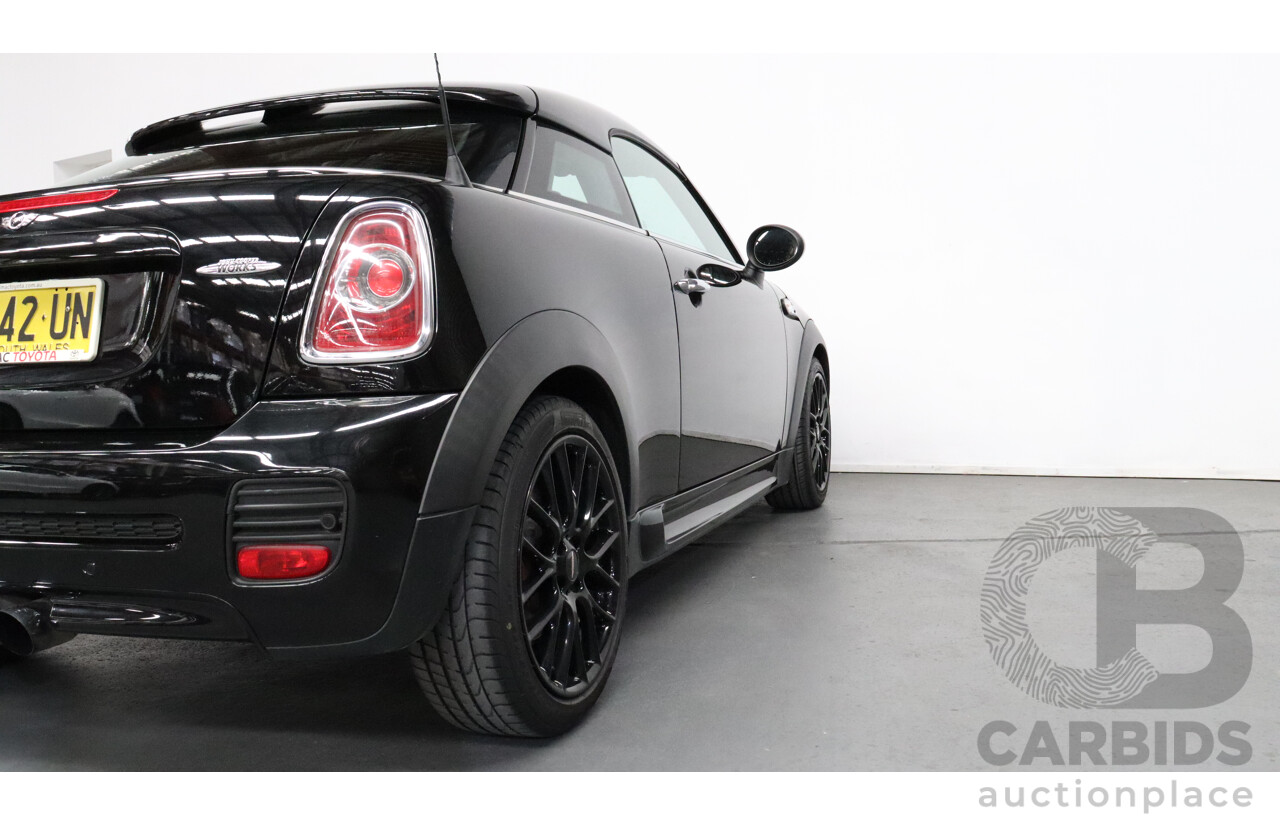 1/2012 Mini Cooper JCW R56 2d Coupe Black 1.6L Turbo