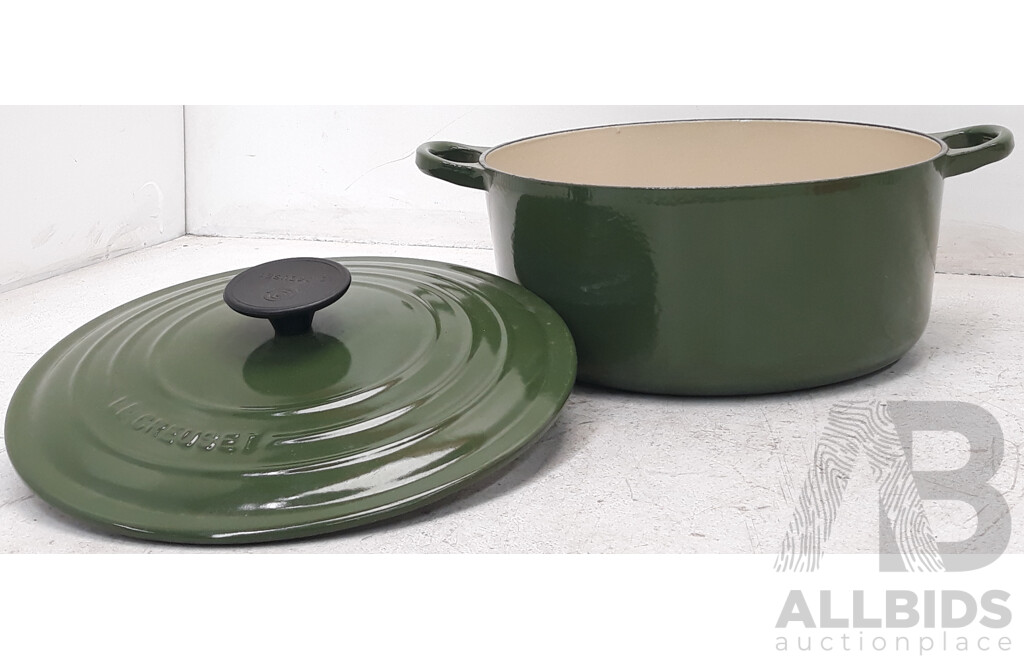 Green Le Creuset Casserole Dish