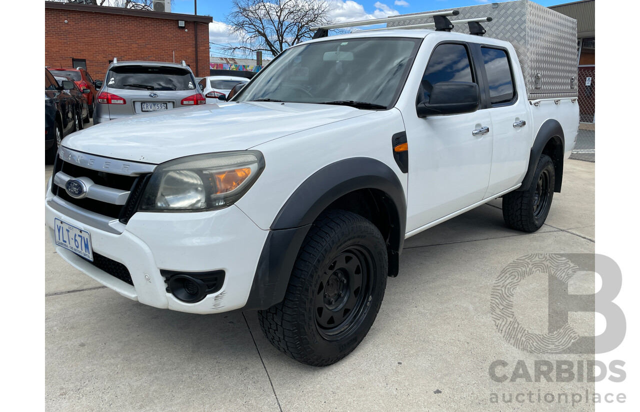 1/2010 Ford Ranger XL (4x2) PK Dual Cab P/Up White 2.5L