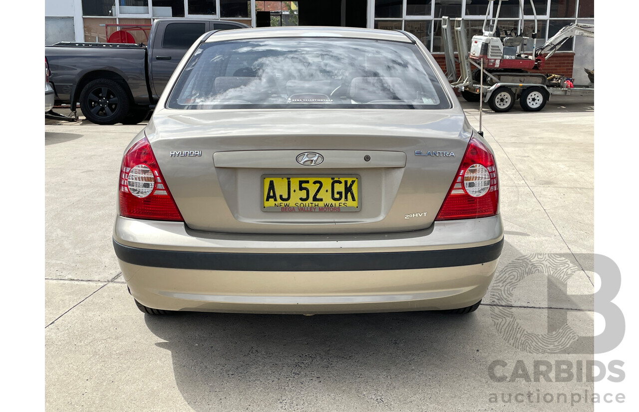 2/2006 Hyundai Elantra 2.0 HVT XD 05 UPGRADE 4d Sedan Beige 2.0L