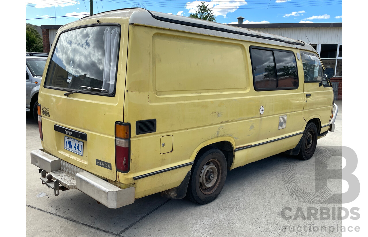 1/1984 Toyota Hiace YH61 4d Trakka Camper Van Yellow 2.0