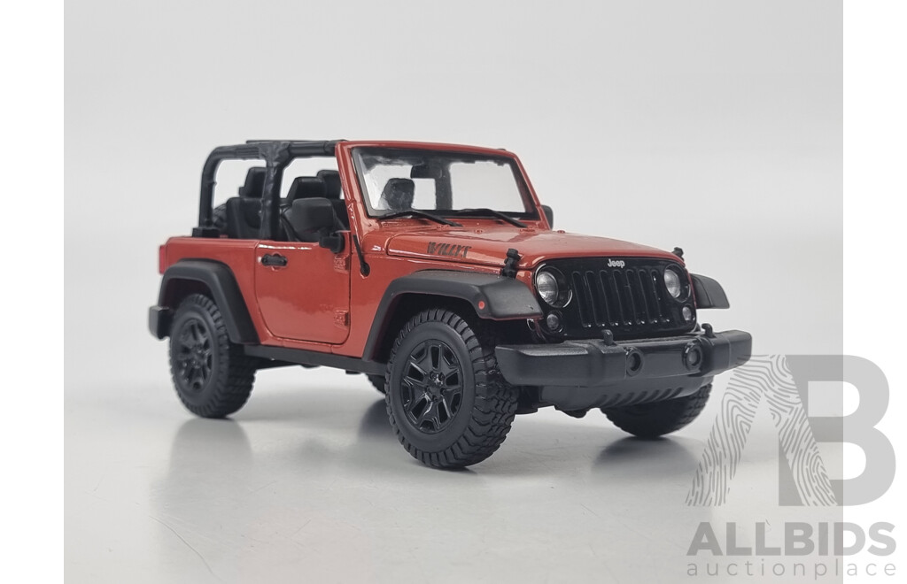 Jeep Wrangler Die Cast Model Car by Maisto - 1:18 Scale