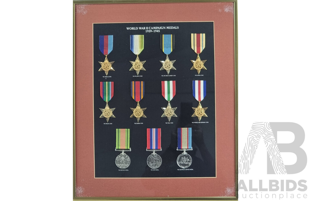 World War 2 Campaign Medals - 1939 to 1945