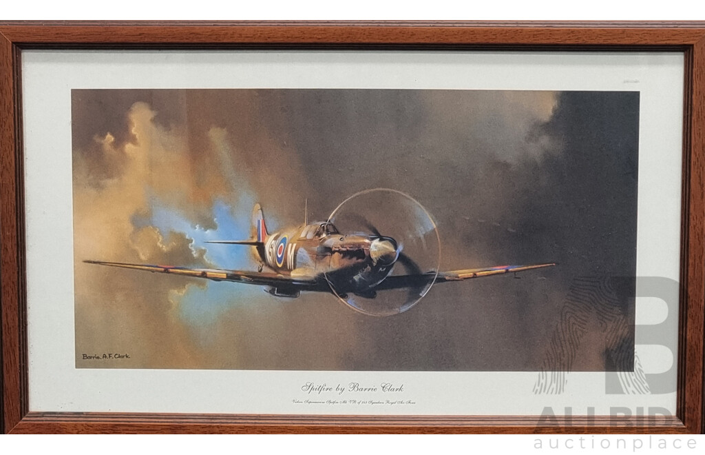 Framed Print - Spitfire - by Barrie Clark