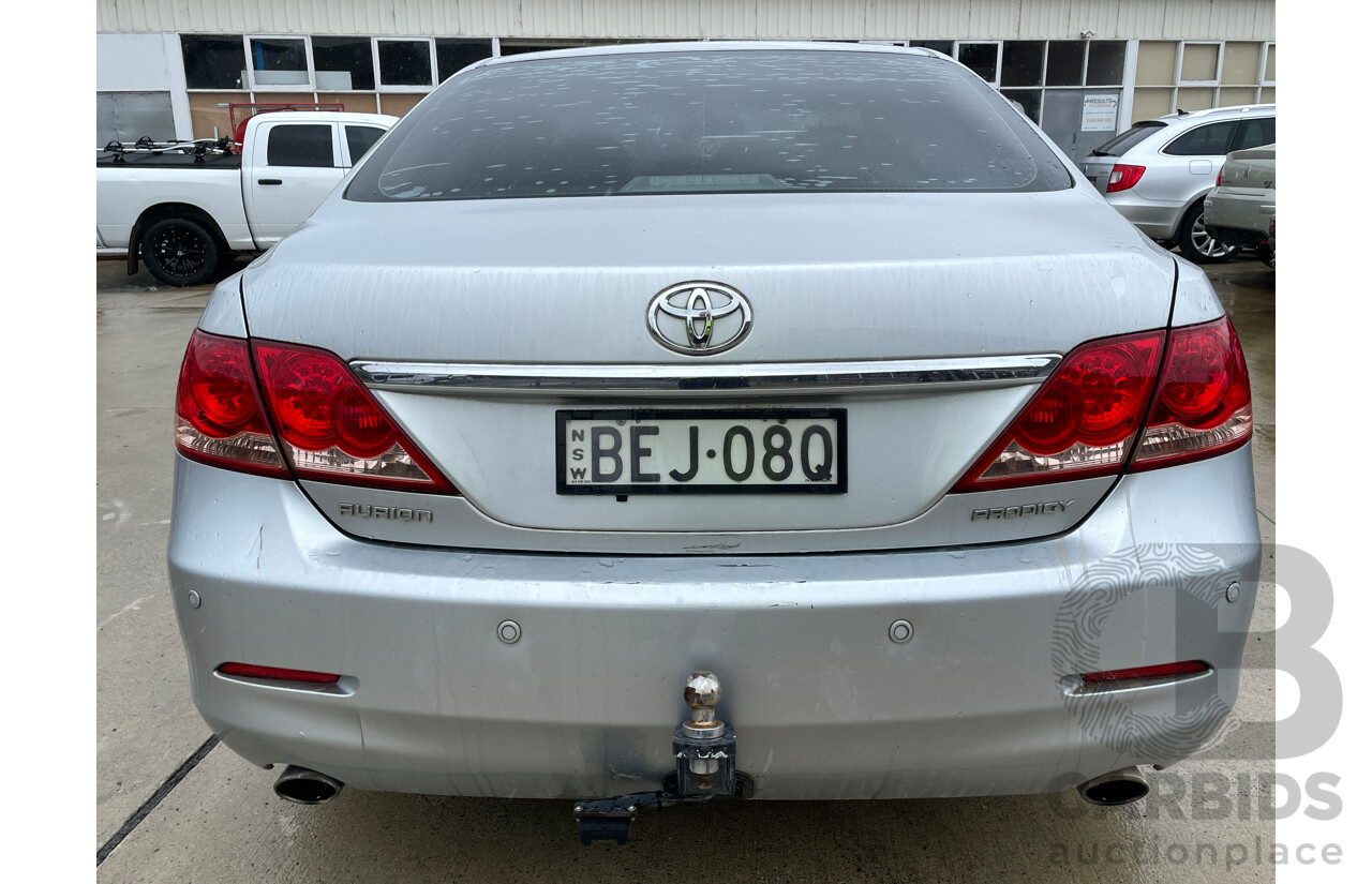 11/2006 Toyota Aurion Prodigy GSV40R 4d Sedan Silver 3.5L