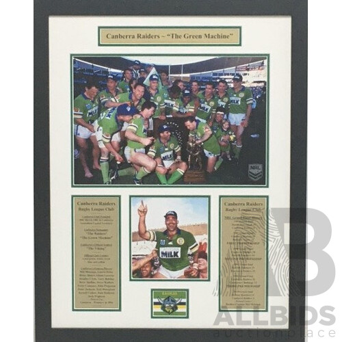 Canberra Raiders - Green Machine Memorabilia