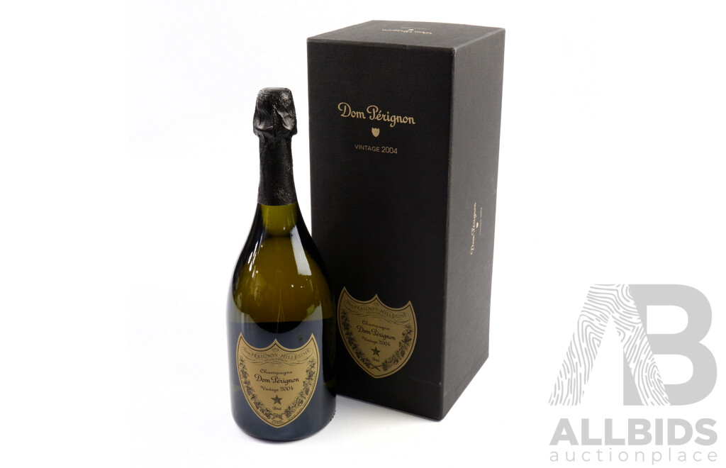 Dom Perignon Brut Champagne 750ml Vintage 2004 in Original Presentation Box