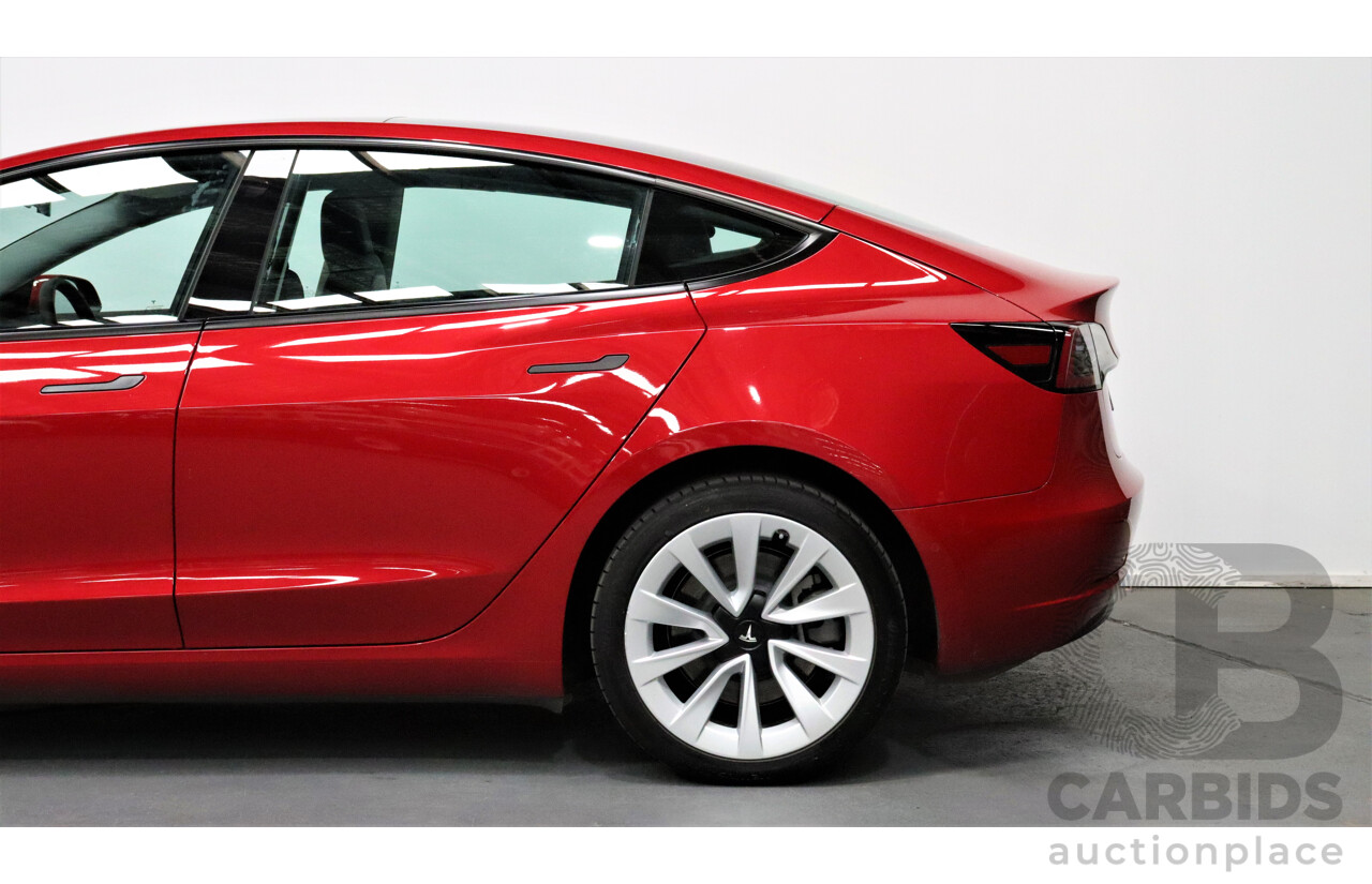 04/2021 Tesla Model 3 E5DB Long Range Dual Motor Red 4 door Sedan - Dedicated Electric