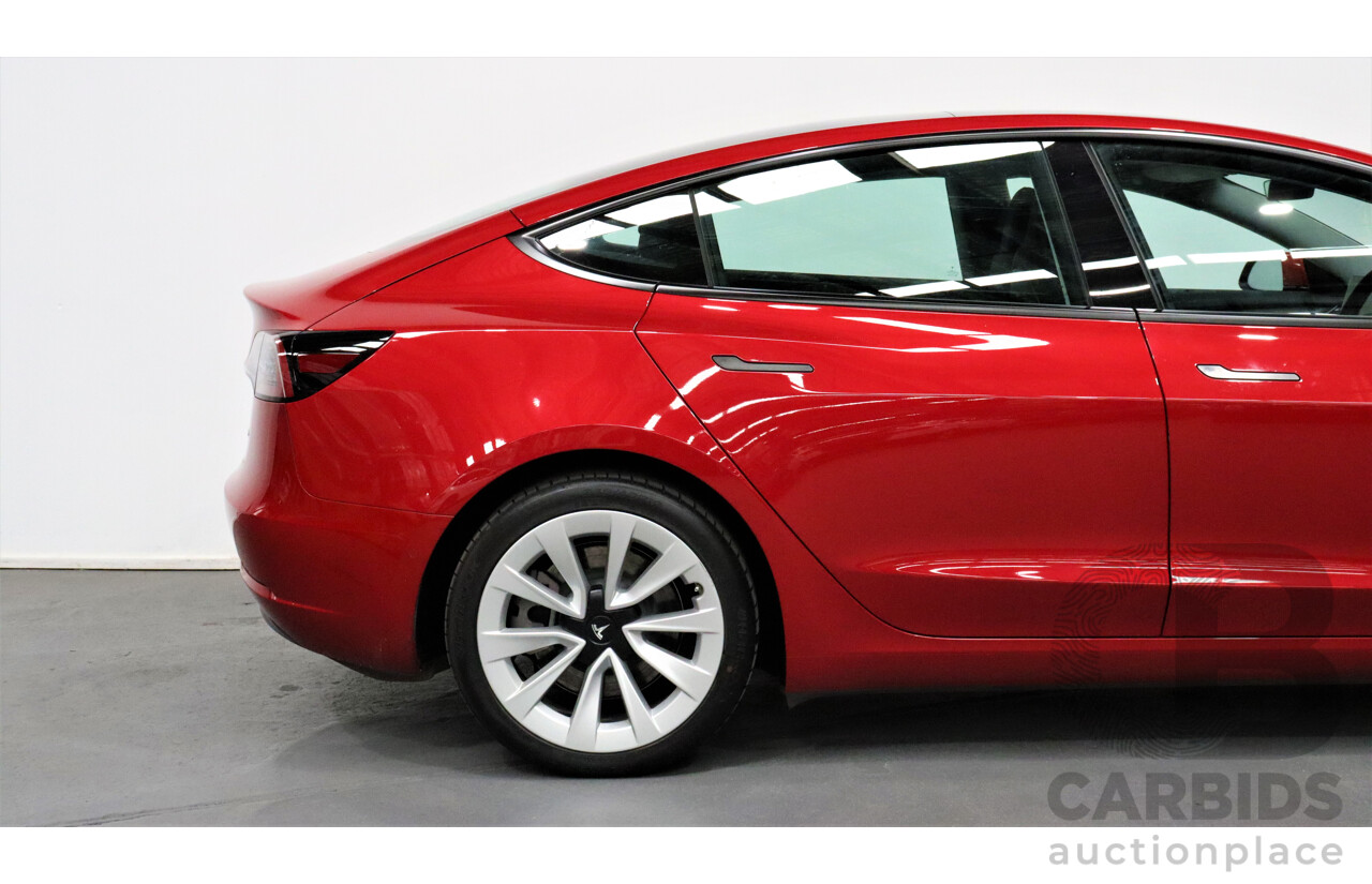 04/2021 Tesla Model 3 E5DB Long Range Dual Motor Red 4 door Sedan - Dedicated Electric