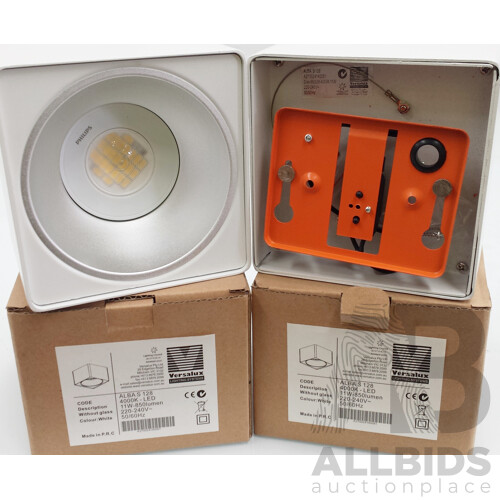 Versalux Lighting Systems ALBA S 128 White Ceiling Downlights  -  Lot of 18 - Brand New - RRP $990.00