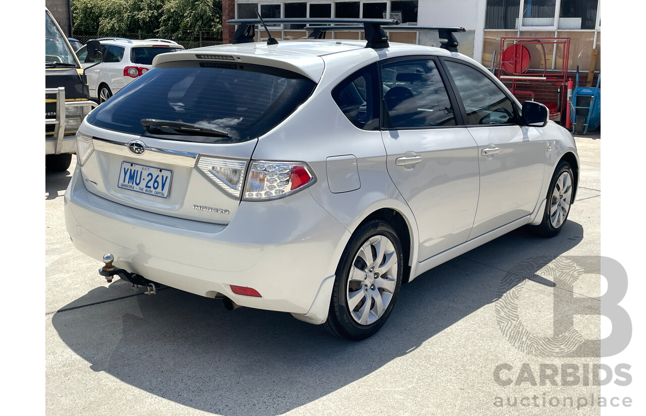 3/2010 Subaru Impreza R (awd) MY10 5d Hatchback White 2.0L