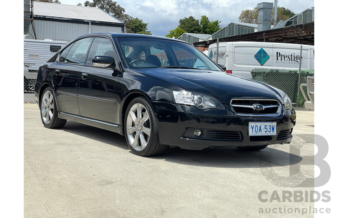 10/2005 Subaru Liberty 3.0r-B MY06 4d Sedan Black 3.0L