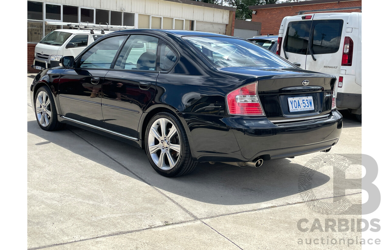 10/2005 Subaru Liberty 3.0r-B MY06 4d Sedan Black 3.0L