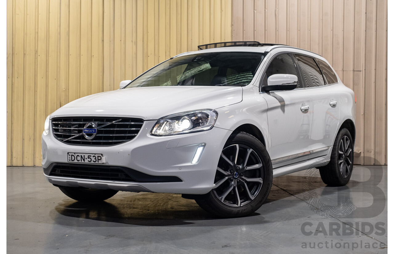 10/2015 Volvo XC60 D5 AWD Luxury DZ MY16 4d Wagon White 2.4L Turbo Diesel