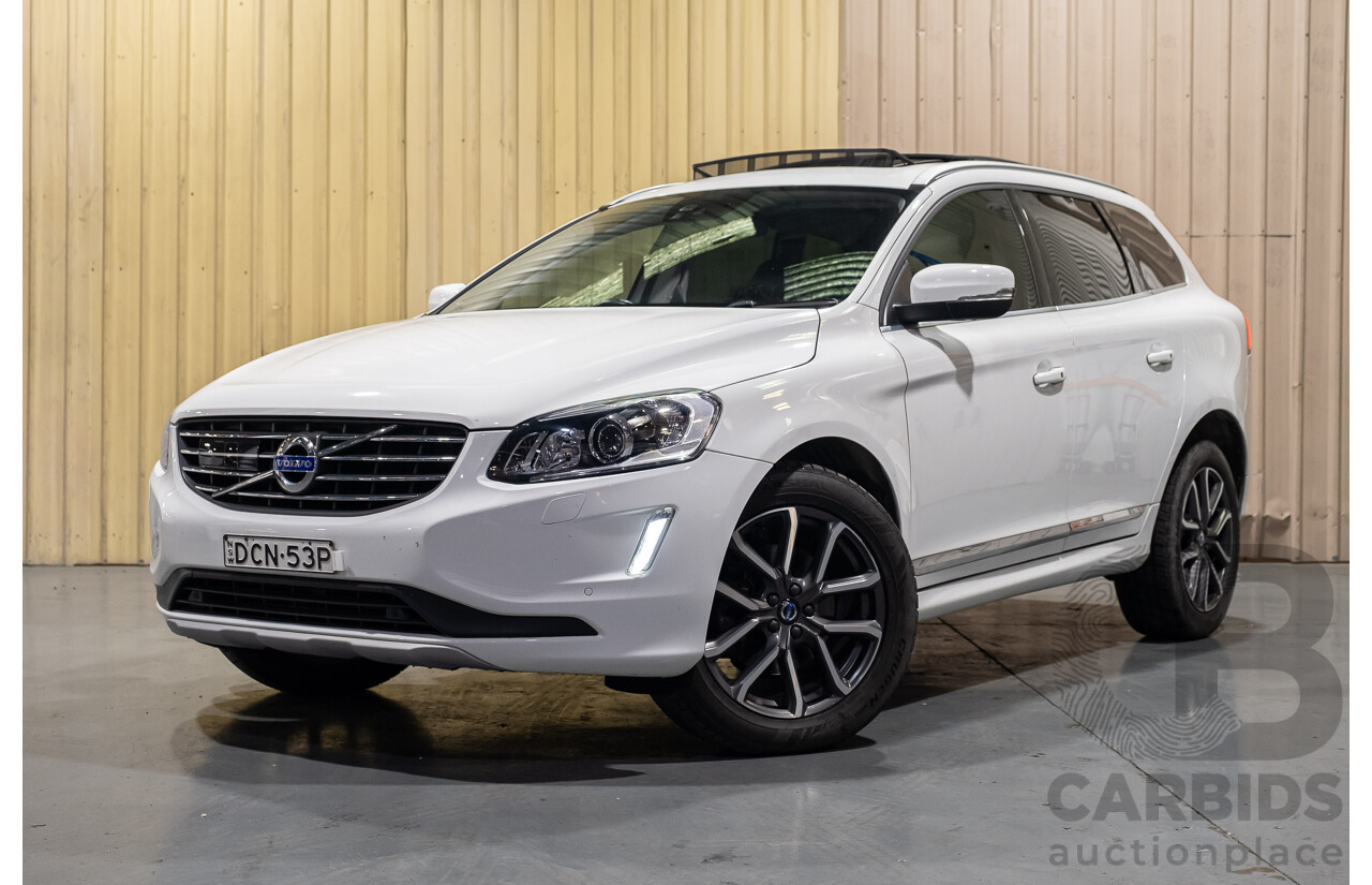 10/2015 Volvo XC60 D5 AWD Luxury DZ MY16 4d Wagon White 2.4L Turbo Diesel