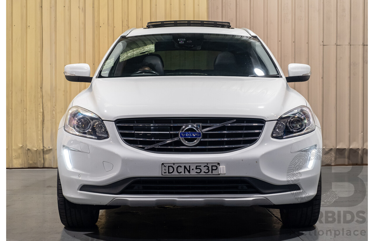 10/2015 Volvo XC60 D5 AWD Luxury DZ MY16 4d Wagon White 2.4L Turbo Diesel