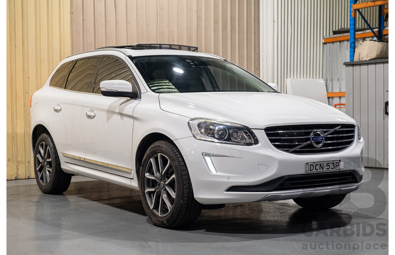 10/2015 Volvo XC60 D5 AWD Luxury DZ MY16 4d Wagon White 2.4L Turbo Diesel