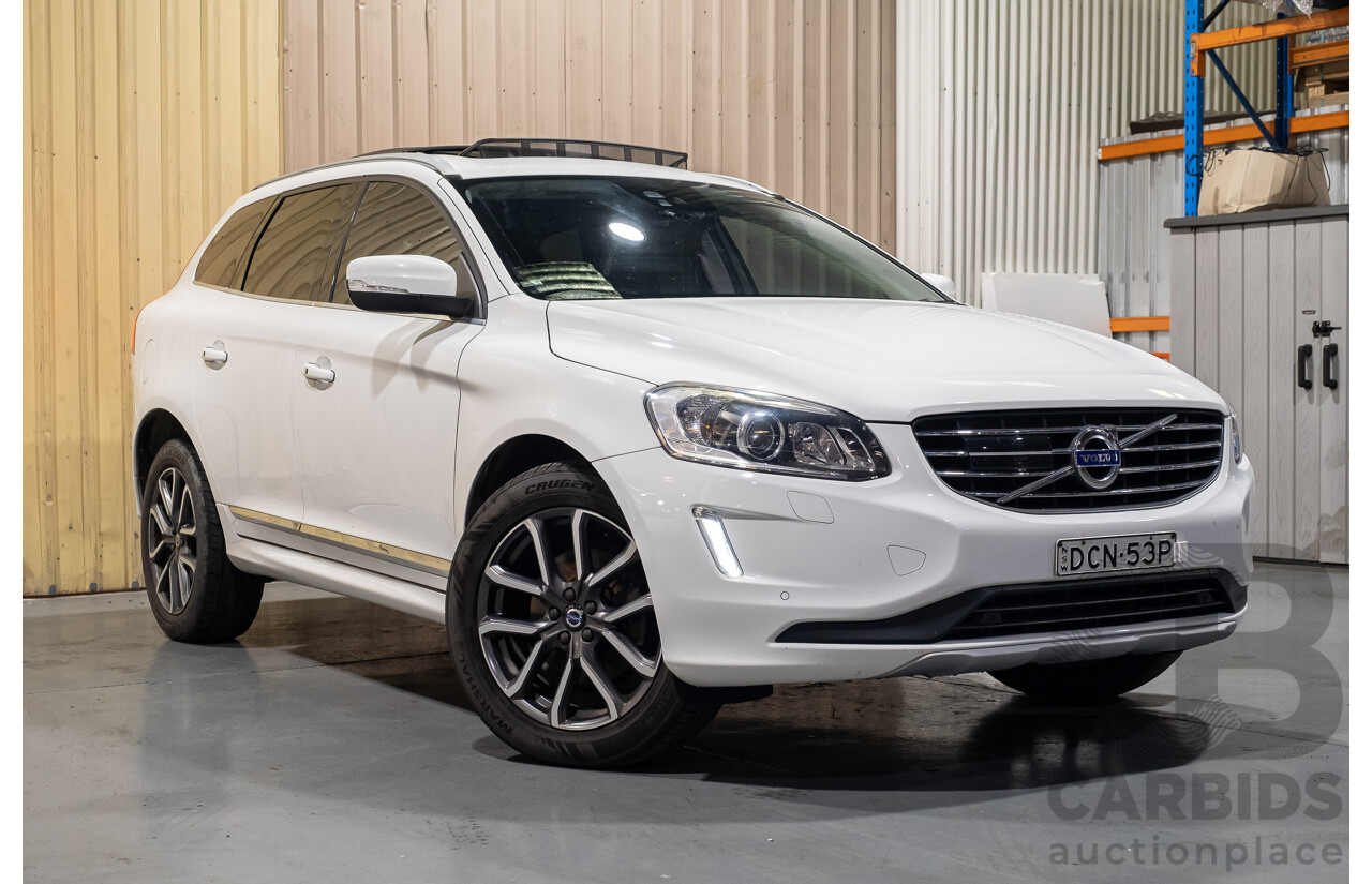 10/2015 Volvo XC60 D5 AWD Luxury DZ MY16 4d Wagon White 2.4L Turbo Diesel