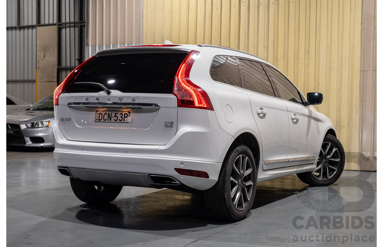 10/2015 Volvo XC60 D5 AWD Luxury DZ MY16 4d Wagon White 2.4L Turbo Diesel