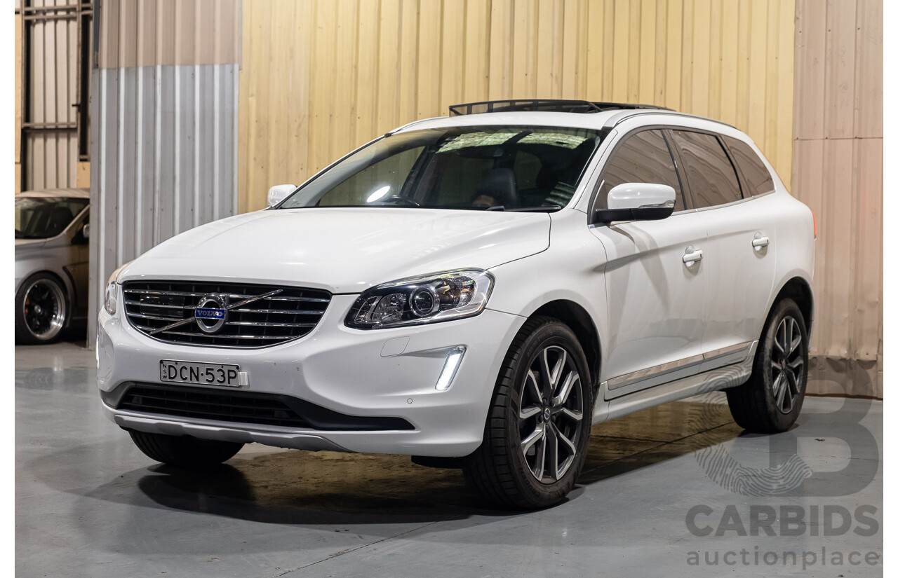 10/2015 Volvo XC60 D5 AWD Luxury DZ MY16 4d Wagon White 2.4L Turbo Diesel