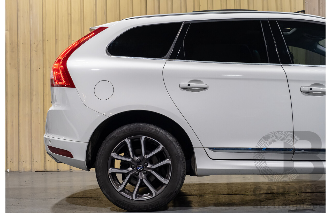 10/2015 Volvo XC60 D5 AWD Luxury DZ MY16 4d Wagon White 2.4L Turbo Diesel