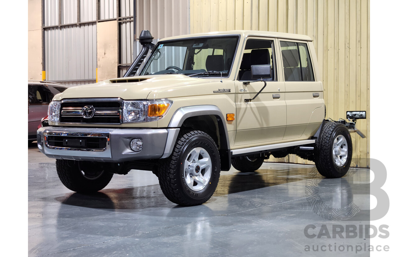 09/2022 Toyota Landcruiser GXL VDJL79R 4d Dual Cab Utility Sandy Taupe 4.5L V8 Turbo Diesel (BRAND NEW)