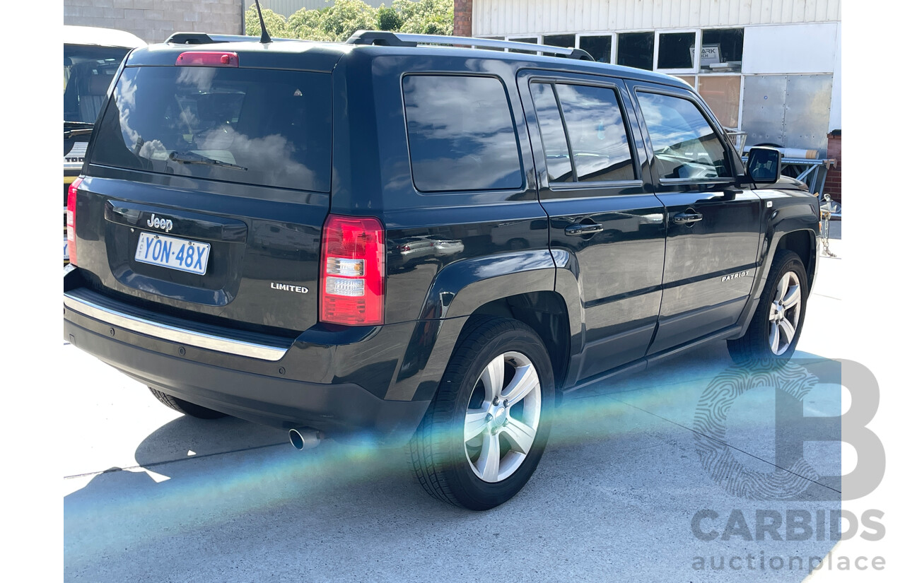 3/2014 Jeep Patriot Limited (4x4) MK MY14 4d Wagon Black 2.4L