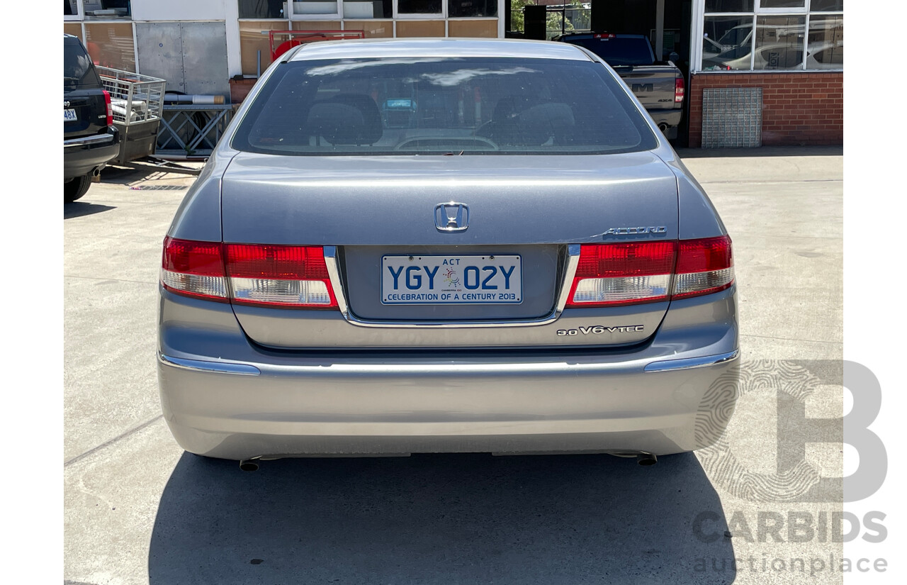 10/2005 Honda Accord V6 40 4d Sedan Silver 3.0L