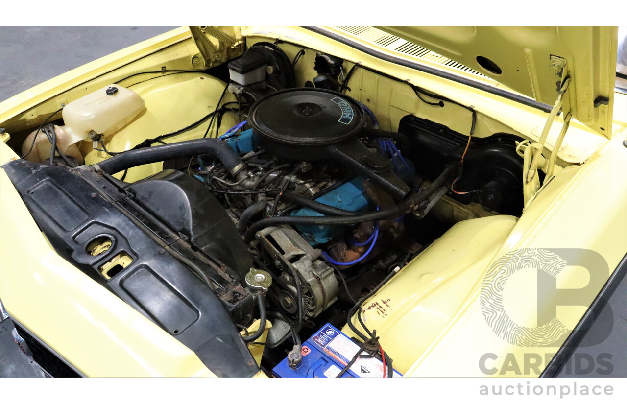 11/1981 Holden Kingswood  WB Utility Yellow 253ci V8