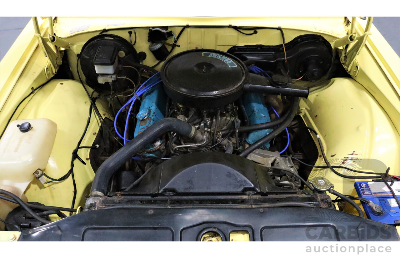 11/1981 Holden Kingswood  WB Utility Yellow 253ci V8