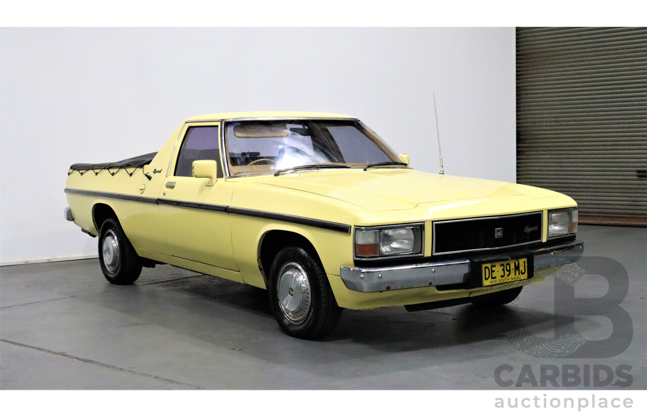 11/1981 Holden Kingswood  WB Utility Yellow 253ci V8